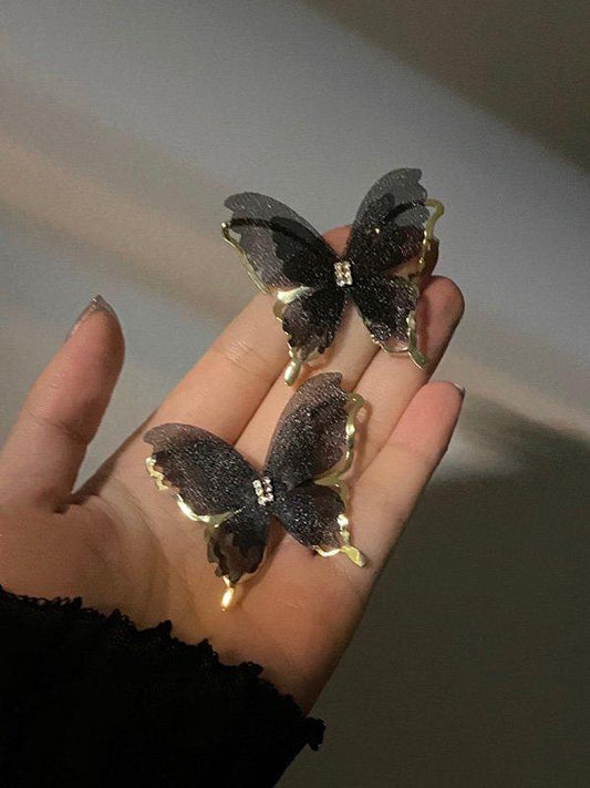 Lianfudai 2024 New Vintage Butterfly Earrings