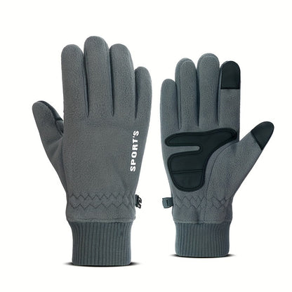 Winter Warm Gloves Flip Touch Screen Non-slip Stretch Gloves Outdoor Sports Cycling Skiing Gloves