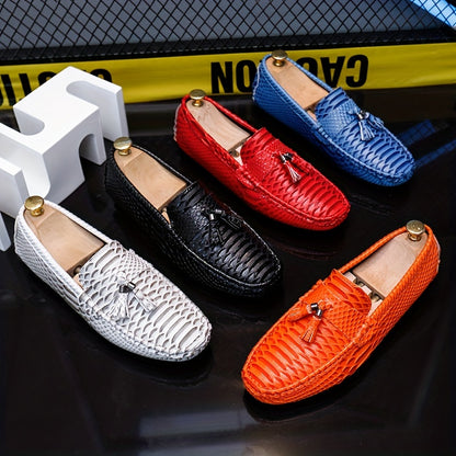 Stylish Men's Tassel Loafers | Non-Slip Rubber Sole & Comfy Insole | Ideal for All-Season Party Wear