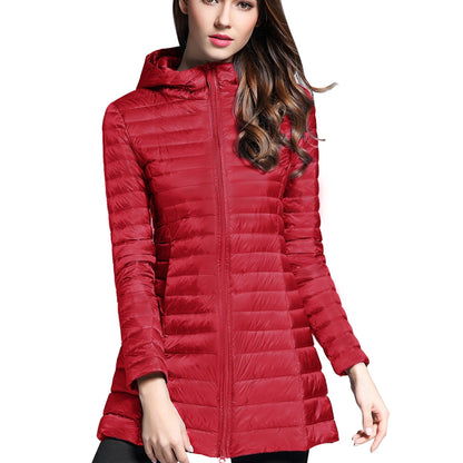 Stylish Zipper Pocket Hooded Coat - Water-Resistant, Casual, Long Sleeve, Fall & Winter Outwear for Women - Solid Color, Comfortable, Versatile, and Perfect for Daily Life