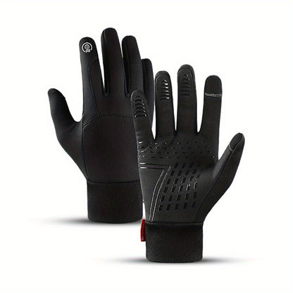 1 Pair Thermal Gloves - Seamless Touchscreen Control, Extreme Cold Protection, Water-Repellent and Windproof, Thermal Insulation for Maximum Warmth - Unisex Design for Men and Women, Ideal for Outdoor Enthusiasts, Perfect for Motorcycle, Cycling, Running,