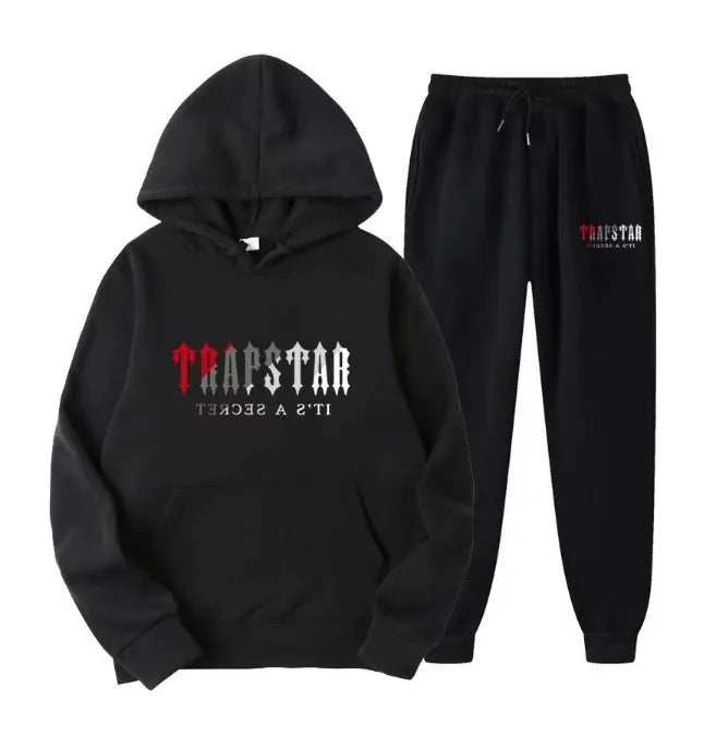 Mens hoodie Trapstar tracksuit and shooters tracksuit rainbow hoodedEmbroidery Plush Letter Decoration Thick sportswear men and women sportswear suit trousers