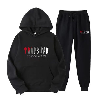 Mens hoodie Trapstar tracksuit and shooters tracksuit rainbow hoodedEmbroidery Plush Letter Decoration Thick sportswear men and women sportswear suit trousers