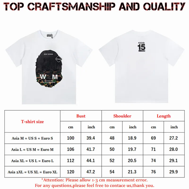 designer Mens T Shirts Top Craftsmanship mens womens Fashion tshirt Foam Print Short Sleeve Street Casual tees Cotton polo tshirts