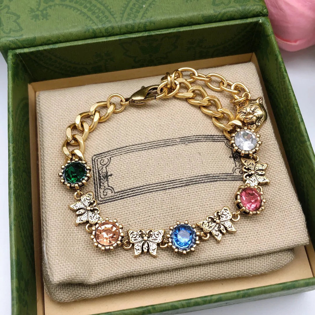 designer bracelet women jewelry heart letter bracelet designer crystal bracelets retro vintage personalize men jewelry designers gift Designer Bracelet