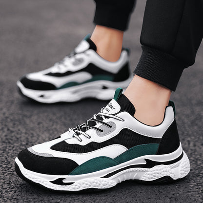 Men's Sneaker Korean Style Outdoor Casual Shoes Breathable Running Shoes Men's  Summer New Platform Dad Shoes