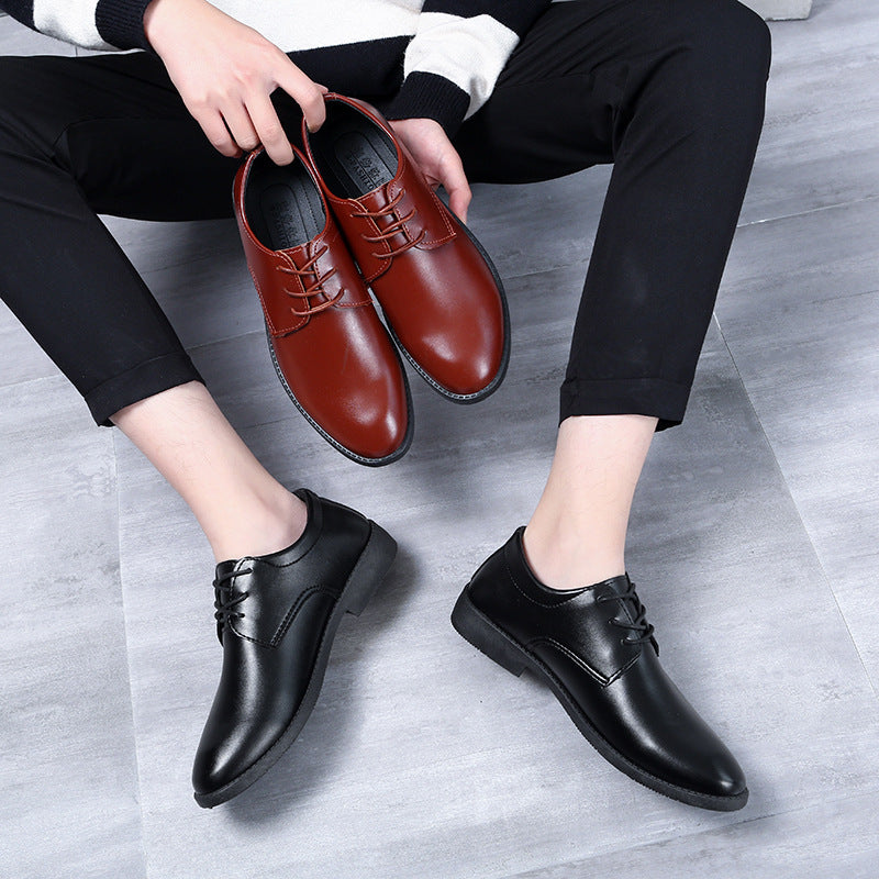 Leather Shoes Men's Shoes Business Formal Wear Casual Shoes British Style Youth Wedding Shoes Leather Shoes Men's Bridegroom Men's Leather Shoes