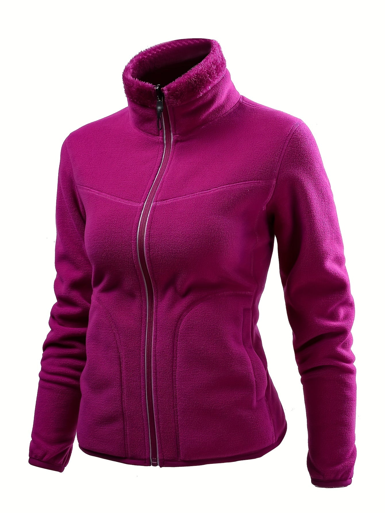 Ultra-Cozy Double-Layered Plush Jacket - Soft, Warm, and Breathable for Casual Wear - Women's Sportswear for Outdoor Activities