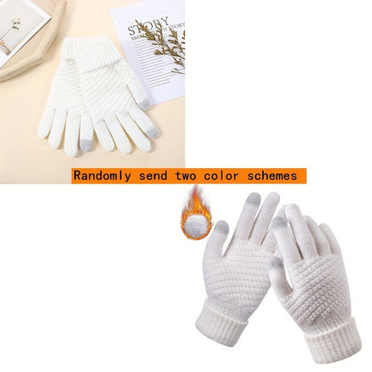 Thermal Womens Winter Touch Screen Gloves - Warm, Thicker, and Water-Resistant for Cold Weather - Hand Washable, Ideal for Driving, Running, and Texting