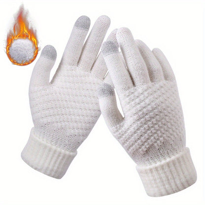 Thermal Womens Winter Touch Screen Gloves - Warm, Thicker, and Water-Resistant for Cold Weather - Hand Washable, Ideal for Driving, Running, and Texting