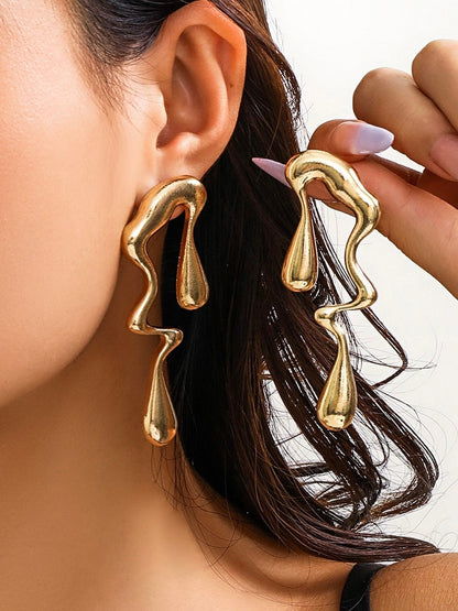 sengpan 2024 New Lrregular Geometric Drop Earrings