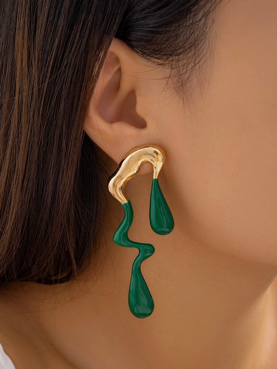 sengpan 2024 New Lrregular Geometric Drop Earrings