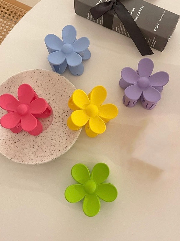 Lianfudai 2024 New Candy Color Flower Hair Clip