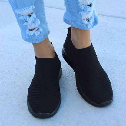 New plus Size Stretch Socks Fabric Slip-on Casual Sneaker Cross-Border Pumps Women's One Piece Dropshipping Women's