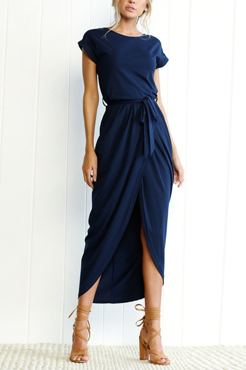 After Midnight Ankle Length Midi Dress(4 Colors)