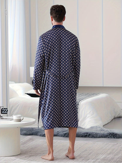 Mens Pajama Set - Ultra-Soft and Gentle Fabric, Vibrant Premium Print Design, Cozy Sleep Robe - Latest Fashion Trend for the Modern Man