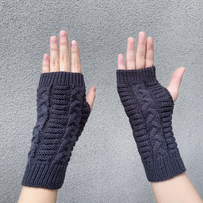 Thermal Fingerless Knit Long Gloves for Women - Soft, Warm, and Cozy Hand Warmers for Cold Winter Days - Fashionable Winter Accessories for Outdoor Activities