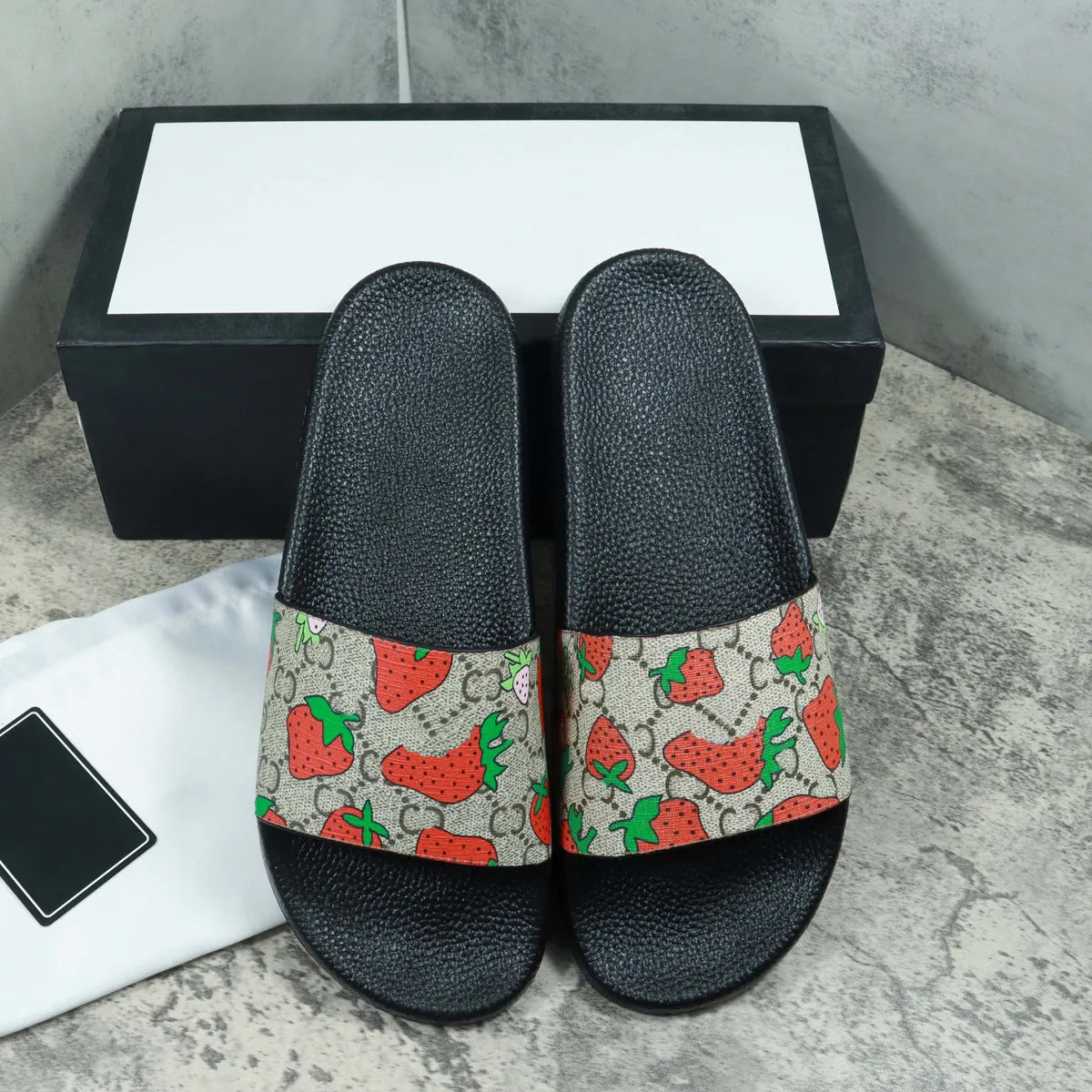 Designer Italy Slippers Paris New Rubber Slides Sandals Floral Brocade Women Men Slipper Flat Bottoms Flip Flops Womens Fasion Striped