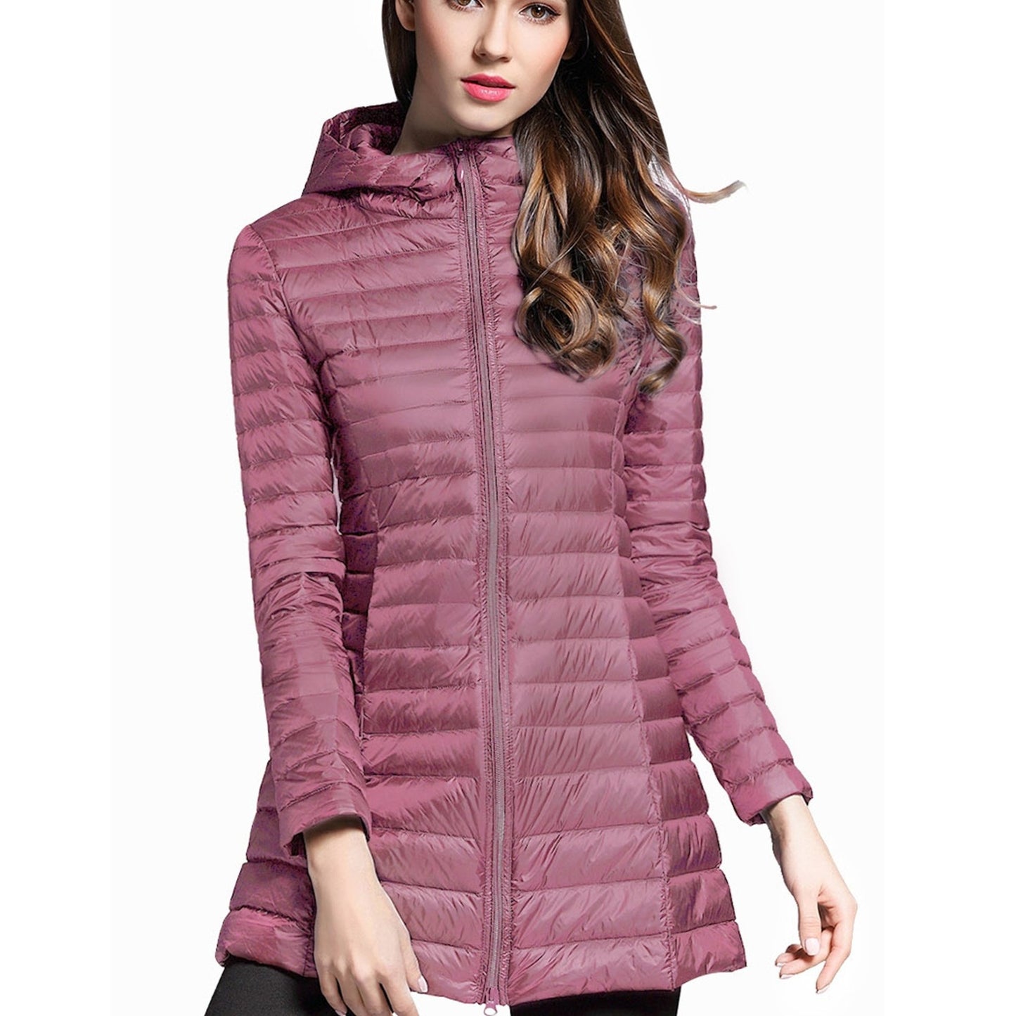 Stylish Zipper Pocket Hooded Coat - Water-Resistant, Casual, Long Sleeve, Fall & Winter Outwear for Women - Solid Color, Comfortable, Versatile, and Perfect for Daily Life