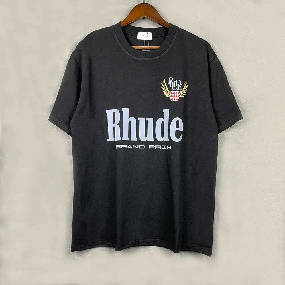 Spring Summer Rhude Shirt Man T Shirts Women Tees Skateboard Oversize Men Short Sleeve T-shirt Brand Men's T-shirts US SIZE S-XXL