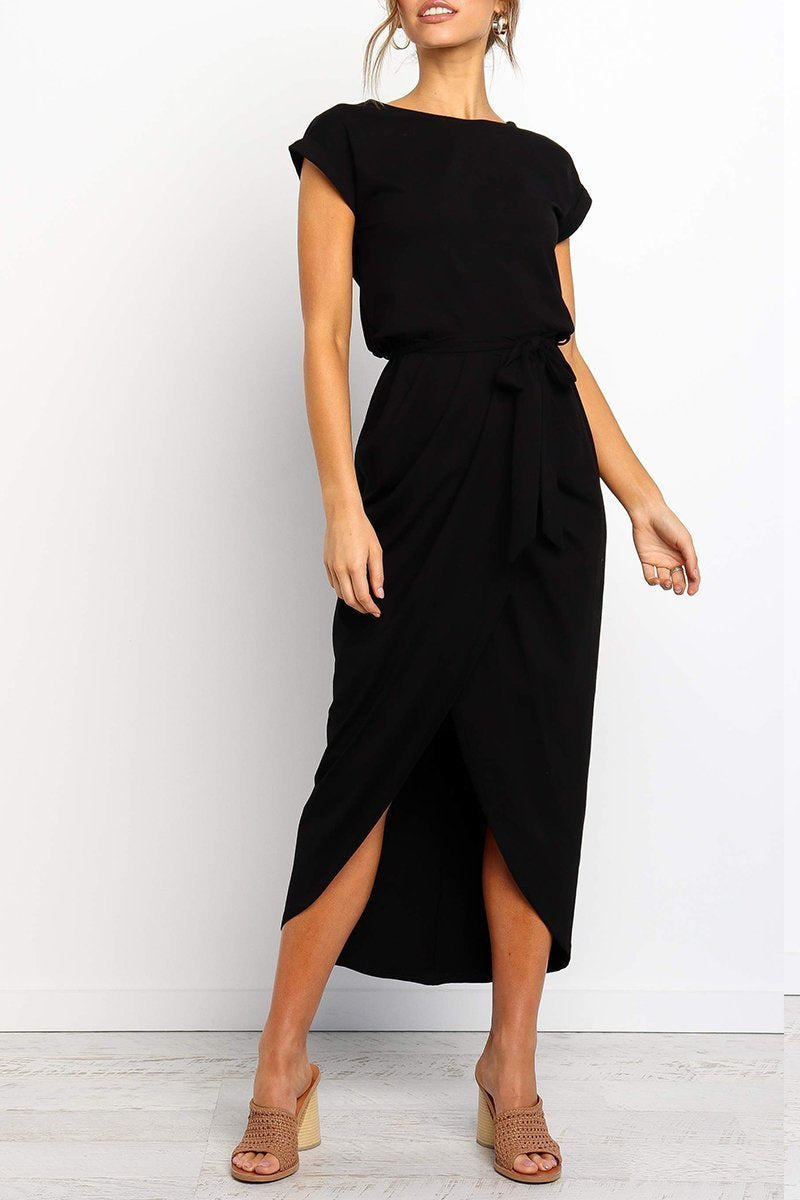 After Midnight Ankle Length Midi Dress(4 Colors)