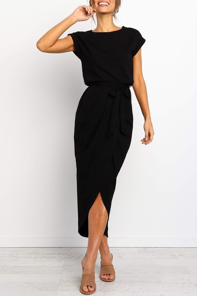 After Midnight Ankle Length Midi Dress(4 Colors)