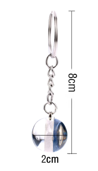 sengpan Christmas wishlist Luminous Keychain Glow In The Dark 12 Zodiac Sign Sphere Ball Crystal Key Rings Scorpio Leo Gemini Constellation Birthday Gift