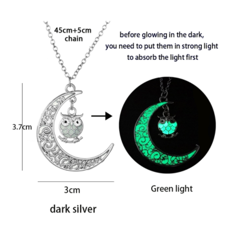 sengpan Christmas wishlist Luminous Glowing Arrow Pendant Necklace Knight Spear Necklace Glow In The Dark Pike Necklace for Women Men Halloween Gift