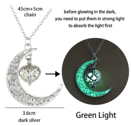 sengpan Christmas wishlist Luminous Glowing Arrow Pendant Necklace Knight Spear Necklace Glow In The Dark Pike Necklace for Women Men Halloween Gift