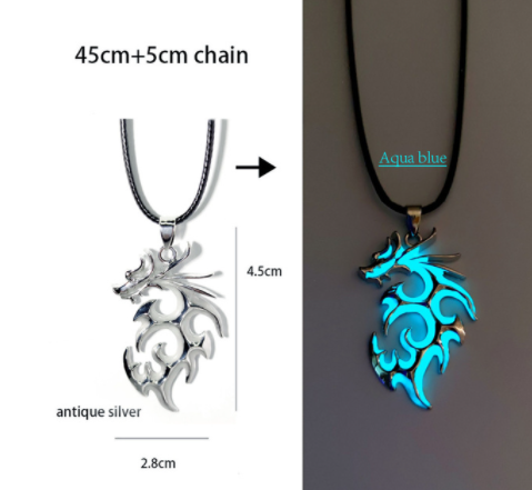 sengpan Christmas wishlist Luminous Glowing Arrow Pendant Necklace Knight Spear Necklace Glow In The Dark Pike Necklace for Women Men Halloween Gift