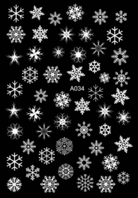 sengpan Christmas gifts ideas Merry Christmas Nail Art Decals Decoration Self Adhesive Nail Art Stickers Manicure Design White Snow Sticker for Nail Design