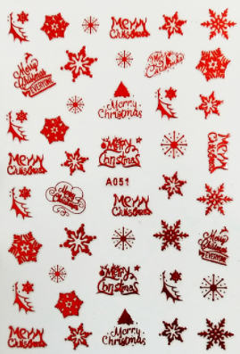 sengpan Christmas gifts ideas Merry Christmas Nail Art Decals Decoration Self Adhesive Nail Art Stickers Manicure Design White Snow Sticker for Nail Design