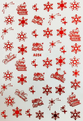 sengpan Christmas gifts ideas Merry Christmas Nail Art Decals Decoration Self Adhesive Nail Art Stickers Manicure Design White Snow Sticker for Nail Design