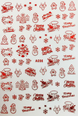 sengpan Christmas gifts ideas Merry Christmas Nail Art Decals Decoration Self Adhesive Nail Art Stickers Manicure Design White Snow Sticker for Nail Design