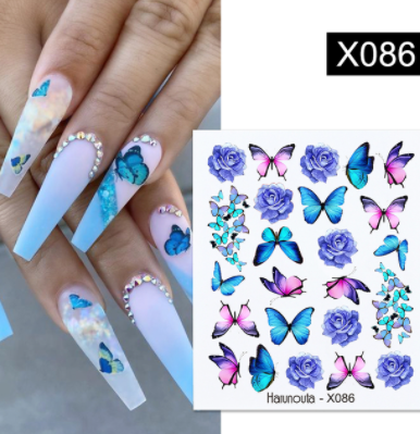 sengpan Christmas gifts ideas Harunouta Ink Blooming Marble Water Decals Flower Leaves Transfer Sliders Paper Abstract Geometric Lines Nail Stickers Watermark