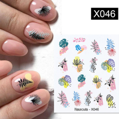 sengpan Christmas gifts ideas Harunouta Ink Blooming Marble Water Decals Flower Leaves Transfer Sliders Paper Abstract Geometric Lines Nail Stickers Watermark