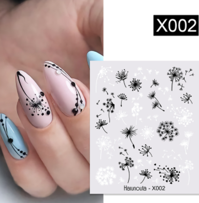 sengpan Christmas gifts ideas Harunouta Ink Blooming Marble Water Decals Flower Leaves Transfer Sliders Paper Abstract Geometric Lines Nail Stickers Watermark