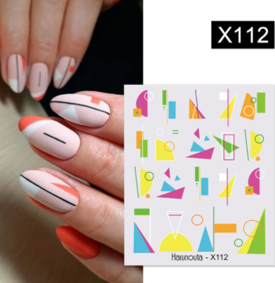 sengpan Christmas gifts ideas Harunouta Ink Blooming Marble Water Decals Flower Leaves Transfer Sliders Paper Abstract Geometric Lines Nail Stickers Watermark