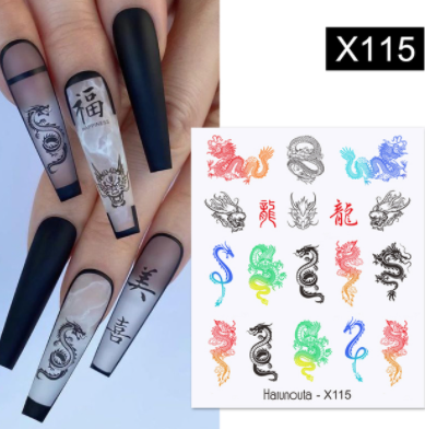 sengpan Christmas gifts ideas Harunouta Ink Blooming Marble Water Decals Flower Leaves Transfer Sliders Paper Abstract Geometric Lines Nail Stickers Watermark