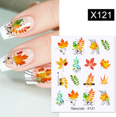 sengpan Christmas gifts ideas Harunouta Ink Blooming Marble Water Decals Flower Leaves Transfer Sliders Paper Abstract Geometric Lines Nail Stickers Watermark