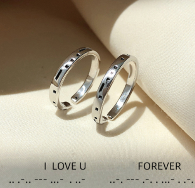 sengpan CHEISTMAS gifts for her 2 Pcs Sun Moon Lover Couple Rings Simple Opening Ring For Couple Men Women Wedding Engagement Promise Valentine's Day Jewelry