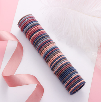 sengpan gifts for kids  50Pcs/Lot Fashion Girl Colorful 3cm Elastic Rubber Bands Children's Nylon Hair Ties Head Rope Fashion Hair Ring Hair Accessories