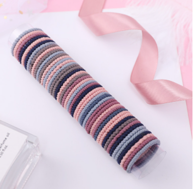 sengpan gifts for kids  50Pcs/Lot Fashion Girl Colorful 3cm Elastic Rubber Bands Children's Nylon Hair Ties Head Rope Fashion Hair Ring Hair Accessories