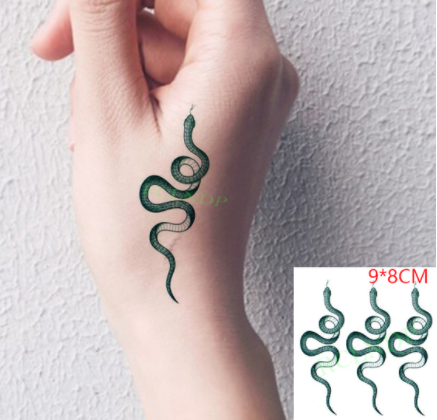 sengpan Waterproof Temporary Tattoo sticker on ear finger music note bird stars line streak henna tatto flash tatoo fake for women 24