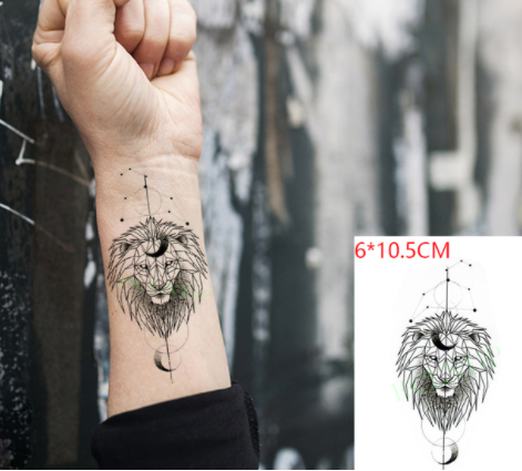 sengpan Waterproof Temporary Tattoo sticker on ear finger music note bird stars line streak henna tatto flash tatoo fake for women 24