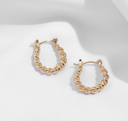 sengpan Gold Silver Color Stainless Steel Hoop Earrings for Women Small Simple Round Circle Huggies Ear Rings Steampunk Accessories