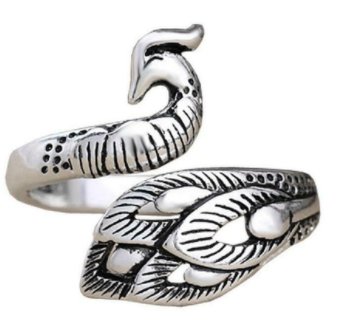 sengpan jewelry gifts for women hot sale new Retro Punk Snake Dragon Ring for Men Women Exaggerated Antique Siver Color Opening Adjustable Rings Anillo Hombre Bijoux