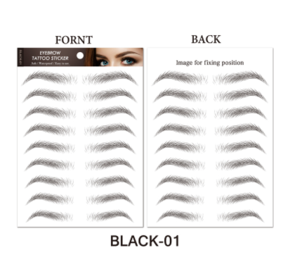 sengpan jewelry gifts for women hot sale new 4D Hair Like Eyebrows Makeup Waterproof Eyebrow Tattoo Sticker Long Lasting Natural Fake Eyebrow Stickers Cosmetics