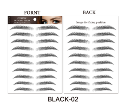 sengpan jewelry gifts for women hot sale new 4D Hair Like Eyebrows Makeup Waterproof Eyebrow Tattoo Sticker Long Lasting Natural Fake Eyebrow Stickers Cosmetics