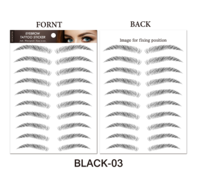 sengpan jewelry gifts for women hot sale new 4D Hair Like Eyebrows Makeup Waterproof Eyebrow Tattoo Sticker Long Lasting Natural Fake Eyebrow Stickers Cosmetics